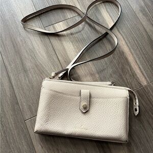 Kate Spade Cream Leather Crossbody Wallet